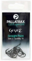 Pallatrax Gripz Straight Point 4 Füles, Szakáll Nélküli Bojlis Horog 10db (PXPS1221)