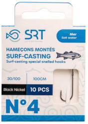 Srt Surf-Casting Special 0, 40mm 100cm Monofil 1/0 Előkötött Horog 10db (SESAN0078-0100-40)