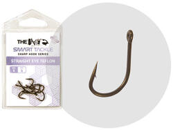 THE ONE 8355Db Straight Eye 4 Szürke Teflon Füles, Szakállas Bojlis Horog 6db (41617504)