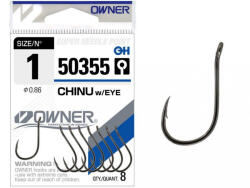 Owner Hooks Chinu We 50355 2 Szakállas, Füles Bojlis Horog 9db (50355-002)