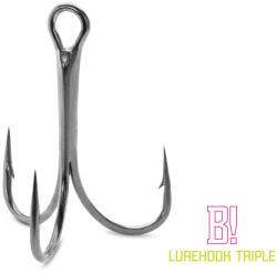 Delphin B! LureHook Triple 1/0 Füles, Szakállas Hármashorog 6db (101005378)