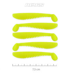 Nevis Impulse Shad 7, 5cm 3, 05gr 5db/cs Citromsárga Plasztik csali (9721-812)