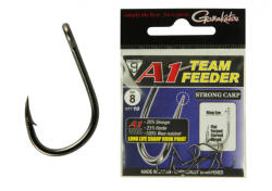 Gamakatsu A1 Team Feeder Pellet Carp Fekete 6 10/csomag Füles Szakállas Feeder horog (185079-006)