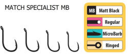 Trabucco Match Specialist 12 Füles, Szakállas Horog 15db (023-60-120)