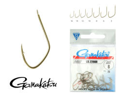 Gamakatsu LS-2260B/008 Bronz 8 25db/csomag Lapkás Szakállas Finomszerelékes horog (146684-008)