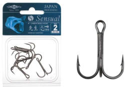 Mikado Sensual Treble 2 Füles Szakállas Háromágú Ragadozóhalas Horog 7db (HS11030-2B)