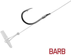 Delphin FLR Quickstop 12cm 0, 22mm 10 Előkötött Szakállas Horog 6db (101004230)