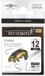 Mikado Nihonto Chika 18 Lapkás, Szakállas Keszegező Horog 22db (HN1801-18BN)