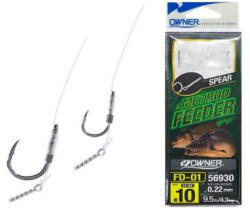 Owner Hooks Method Feeder 56930 10 Szakállas, Füles Előkötött Horog Csalitüskével 6db (56930-1103)