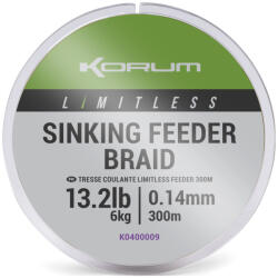 Korum Limitless Sinking Feeder Braid Süllyedő Fonott Főzsinór 0, 14mm 300m (K0400009)