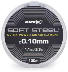 Matrix Soft Steel Ultra Power Monofilament 0, 10mm 100m Monofil Főzsinór (GML042)