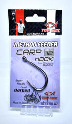 TOPMIX Method Feeder Carp 8 Füles, Szakállas Pontyozó Horog 10db (TM891)