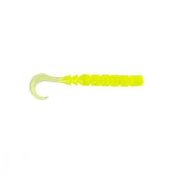 Mustad Aji Curly Tail 6, 35cm Clear Chartreuse Plasztik Csali 12db (M8065005)