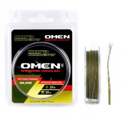 Carp Academy Omen Skinbraid Olive 20lb 20m 0.35mm Fonott előkezsinór-Olivazöld (3312-020)