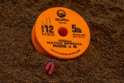 Guru Match Special Rig 12 Szakállas, Lapkás Monofil Előkötött Horog 8db (GRR242)