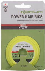 Korum Power Hair Rigs 12 BD Füles, Szakállas Előkötött Horog 6db (K0310285)