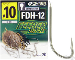 Owner Hooks FDH-12 14 Lapkás, Szakállas Feeder Horog 20db (56937-014)