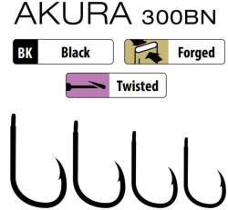 Trabucco Akura 300 BN 02 Lapkás, Szakállas Horog 10db (025-80-020)