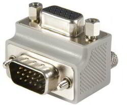 StarTech VGA ADAPTER RIGHT ANGLE 15P D-SUB MALE / FEMALE GREY (GC1515MFRA1) (GC1515MFRA1)