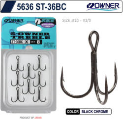 Owner Hooks 5636 1X 4 Háromágú Ragadozóhalas Horog 7db (5636-071)