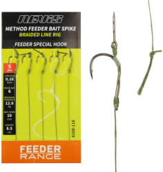 Nevis 12 Előkötött Fonott Feeder Előke Csalitüskével 5db (8108-112)