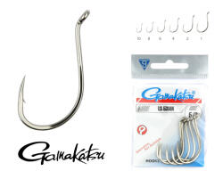 Gamakatsu LS-5314N/006 Ezüst 6 10db/csomag Füles Szakállas Feeder horog (146631-006)