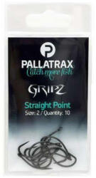Pallatrax Gripz Straight Point 8 Füles, Szakáll Nélküli Bojlis Horog 10db (PXPS1223)