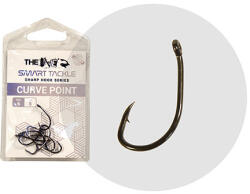 THE ONE B988Bd Curve Point 4 Fekete Nickel Füles, Szakállas Bojlis Horog 8db (41617404)