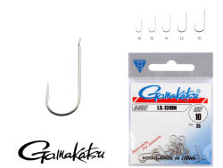 Gamakatsu LS-1310N/010 Ezüst 10 25db/csomag Lapkás Szakállas Feeder horog (146537-010)