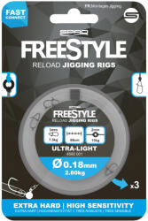 Spro Freestyle Reload Jig Rig 0.18mm előkötött horog (4590-1)
