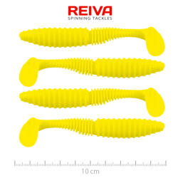 Reiva Zander Power Shad 10cm 7, 05gr 4db/cs (Citromsárga) Plasztik csali (9901-102)