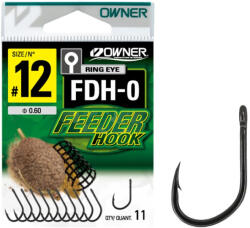 Owner Hooks FDH-0 16 Füles, Szakállas Feeder Horog 11db (56940-016)