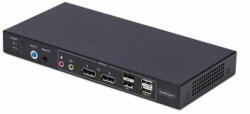 StarTech - 2 portos, dupla monitoros DisplayPort KVM kapcsoló dupla nézetű videómátrixszal, 4K 60Hz - P2ADD121D-KVM-SWITCH (P2ADD121D-KVM-SWITCH)