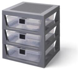 LEGO® Organizator LEGO® cu trei sertare - gri închis (SL40950003)