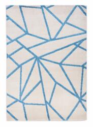 Cortinatex Kft Barcelona E738_FMA61 bézs geometriai mintás szőnyeg 60x110 cm (e738_060110beige_blue)