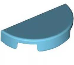 LEGO® 1748c156 - LEGO közepes azúr csempe 1 x 2 méretű, félkör (1748c156)