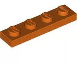 LEGO® 3710c167 - LEGO vöröses narancssárga lap 1 x 4 méretű (3710c167)