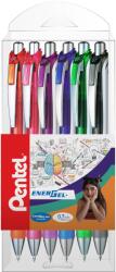 Pentel Energel 0, 7mm-es görgőkészlet mechanikával, 6 színben (PEBL37-6)