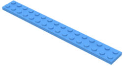 LEGO® Alkatrészek (Pick a Brick) Közép kék 2 x 16 lap 4155509 (4155509)