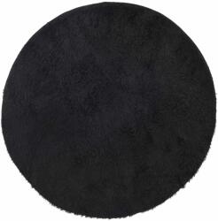 vidaXL fekete hosszú szálú NAVARRA bozontos szőnyeg 120x120 cm 4102902 (4102902)