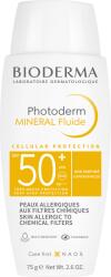 BIODERMA Photoderm Mineral Fluide SPF 50+ Napvédő krém, Fényvédővel, Allergiás bőrre, 75g