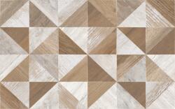 Cersanit Reina 25x40cm barna-bézs mintás dekorcsempe