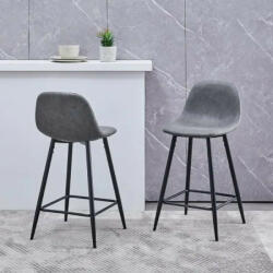 BLux Bárszékek Műbőr Kárpitozással - Szürke