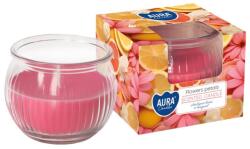 AURA Декоративна свещ с аромат aura flowers petals и горене 18 часа (sn69-428)