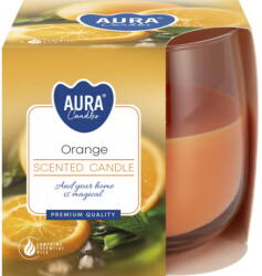 AURA Декоративна свещ с аромат aura orange и горене 24 часа (sn71-63)