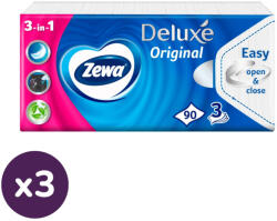 Zewa Deluxe Classic 3 rétegű papírzsebkendő (3x90 db)