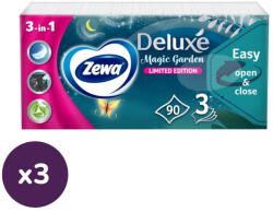 Zewa Deluxe Magic Garden 3 rétegű illatosított papír zsebkendő (3x90 db)