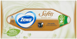 Zewa Softis Natural Soft 4 rétegű illatmentes dobozos papírzsebkendő (80 db)