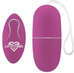 LATETOBED Безжично вибриращо яйце с дистанционно "eco purple" 7 см