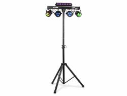 MAX PARTYBAR10 (RGBW) 2X PAR + 2X JELLY MOON (UV/Strobó) fényeffekt szett (153008)